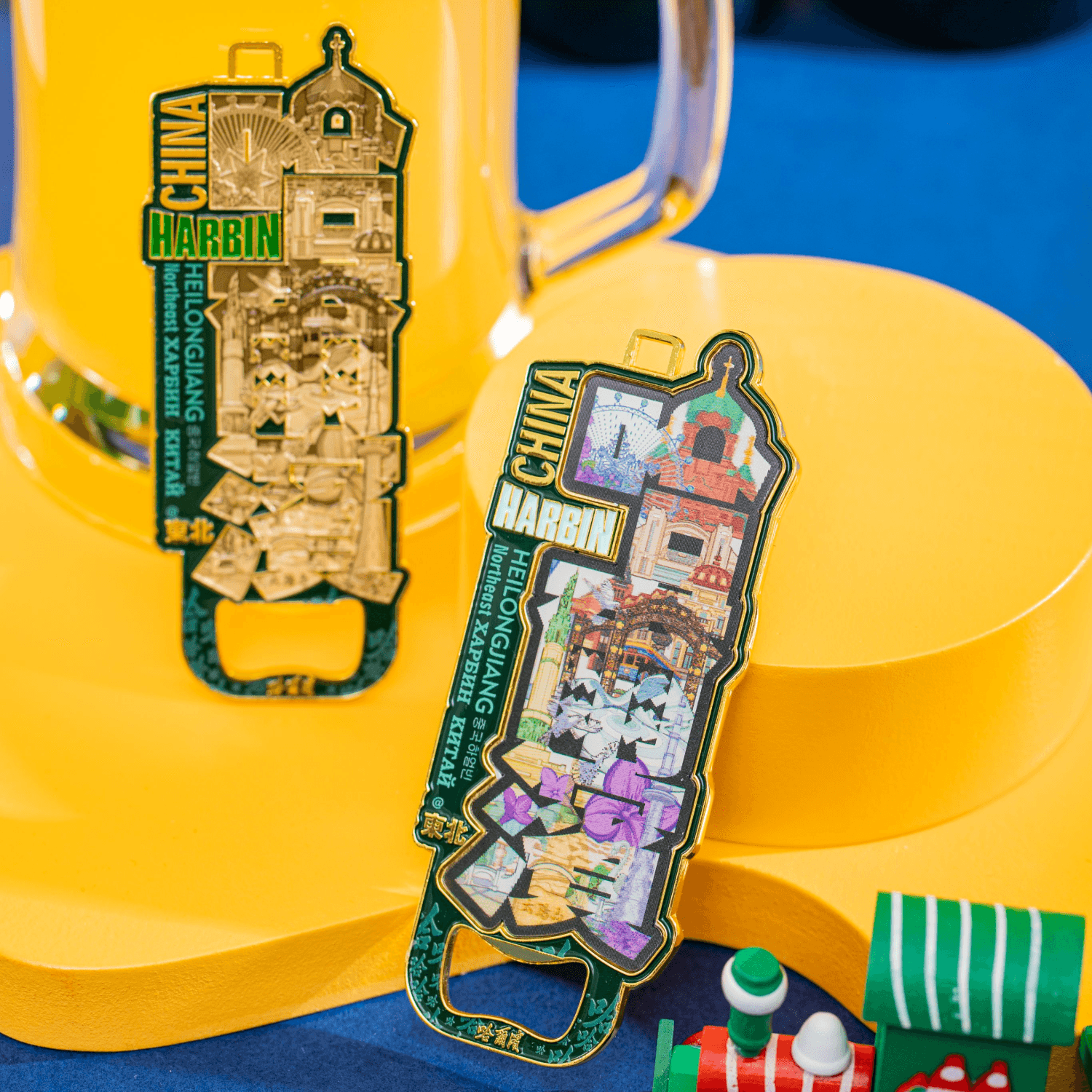 Bottle Opener Fridge Magnet | Harbin Landmark Metal Style-2