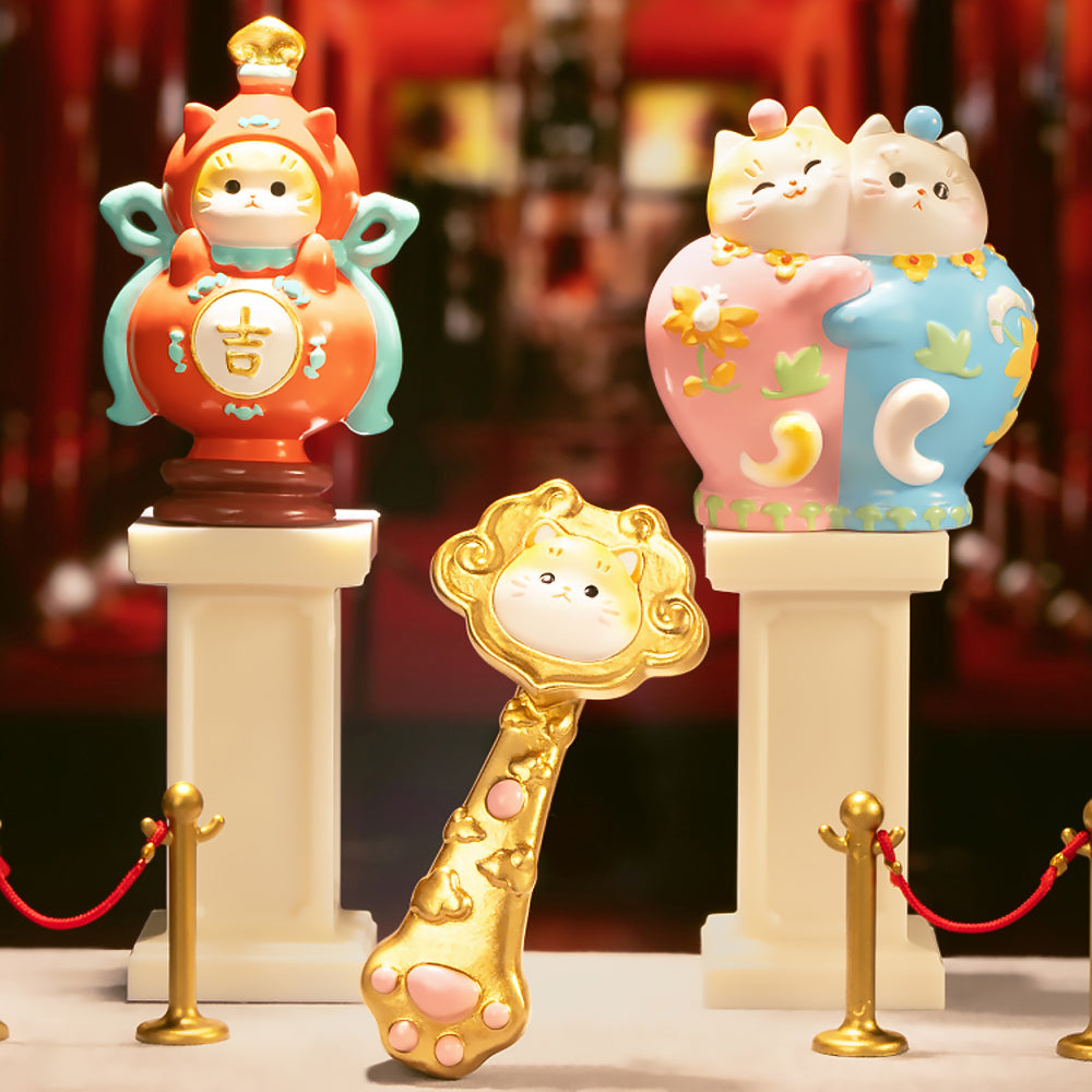 Cartoon Cat Fridge Magnets Forbidden City Creative Decoration Small Gifts-1