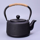 Cast Iron Teapot Peony Boiling Oolong Tea Teapot Uncoated Tea Set-16