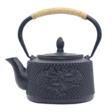 Cast Iron Teapot Peony Boiling Oolong Tea Teapot Uncoated Tea Set-23