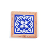 Ceramic Cork Coasters - Chinese Blue and White Porcelain Pattern Design-10
