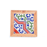 Ceramic Cork Coasters - Chinese Blue and White Porcelain Pattern Design-12