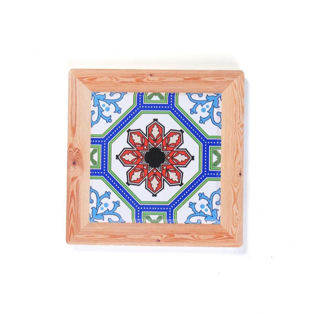 Ceramic Cork Coasters - Chinese Blue and White Porcelain Pattern Design-13