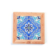 Ceramic Cork Coasters - Chinese Blue and White Porcelain Pattern Design-3