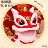 Chinese Fortune and Longevity Nodding Solar Lion Car Decoration Ornament-2