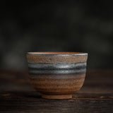 Chinese Kung Fu Tea Cup Antique Rust Glazed Ceramic Teacup-11