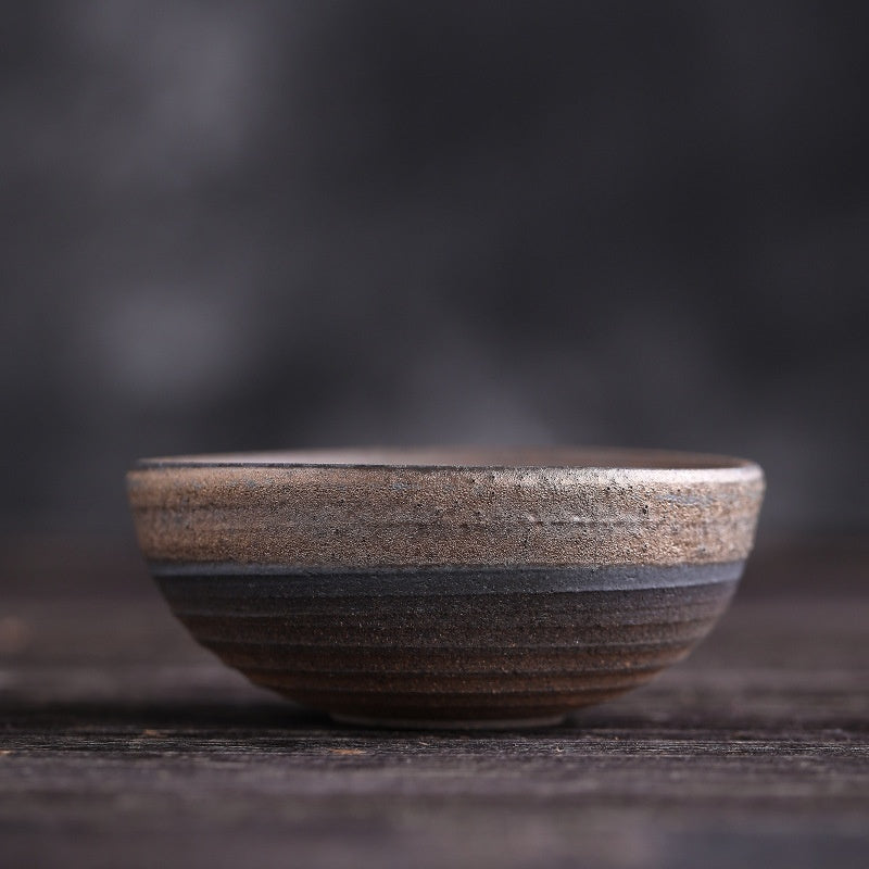 Chinese Kung Fu Tea Cup Antique Rust Glazed Ceramic Teacup-7