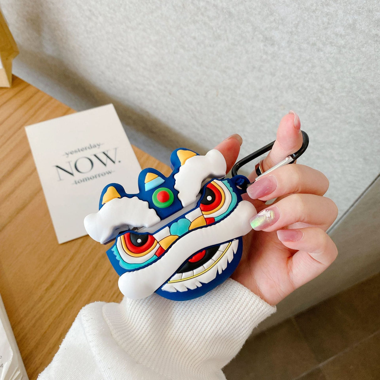 Chinese Lion Dance AirPods Case Silicone Earphone Case-5