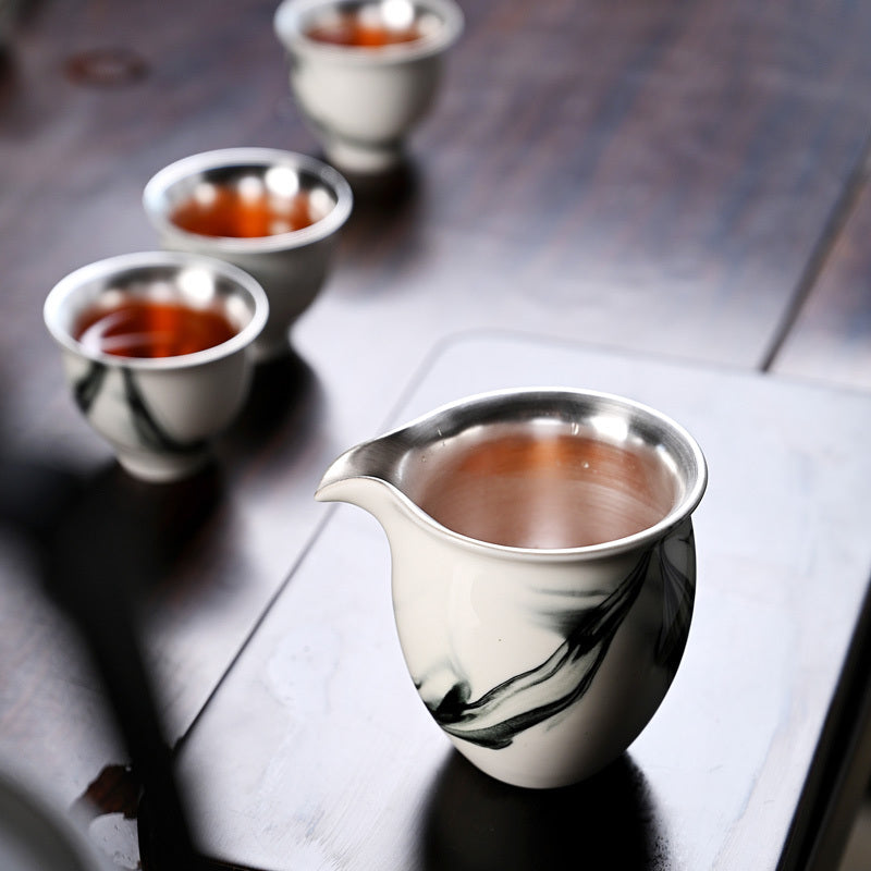 Chinese Office Oolong Tea Set Celestial Dragon Automatic Tea Cup-2