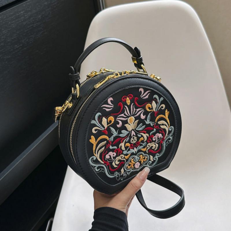 Chinese Style Advanced Texture Embroidery Shoulder Bag-2