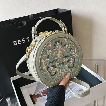 Chinese Style Advanced Texture Embroidery Shoulder Bag-3