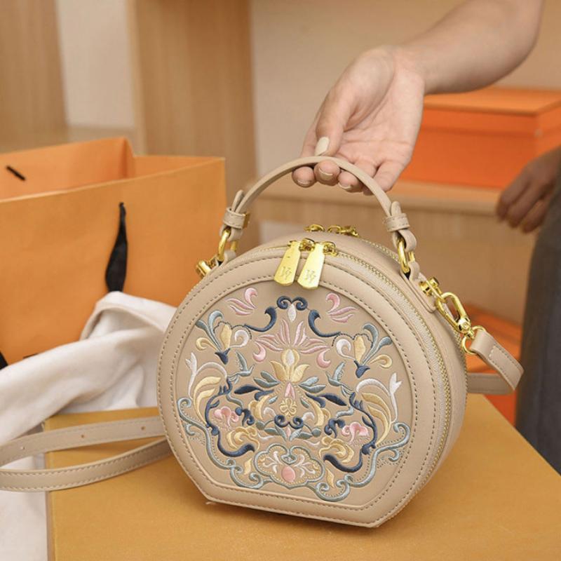 Chinese Style Advanced Texture Embroidery Shoulder Bag-4