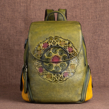 Chinese Style Creative Embossing Women Backpack-3