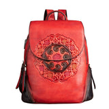 Chinese Style Creative Embossing Women Backpack-5