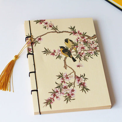 Chinese Style Retro Famous Painting Tassel Notebooks-10