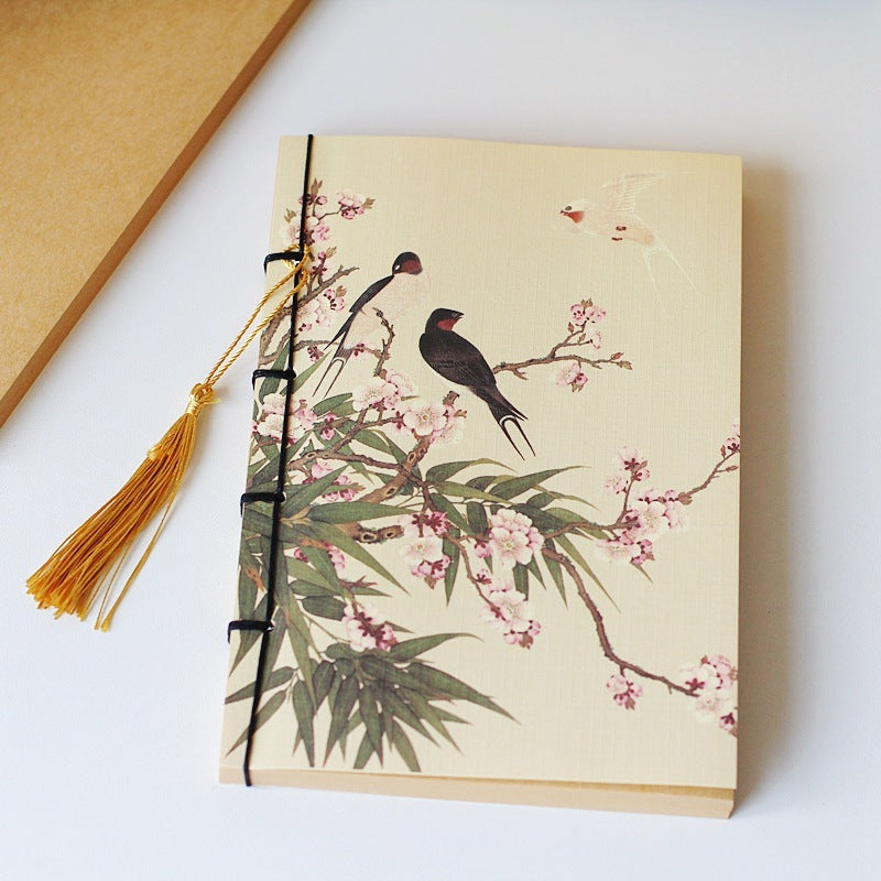 Chinese Style Retro Famous Painting Tassel Notebooks-11