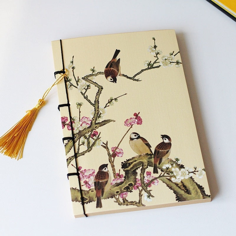 Chinese Style Retro Famous Painting Tassel Notebooks-2