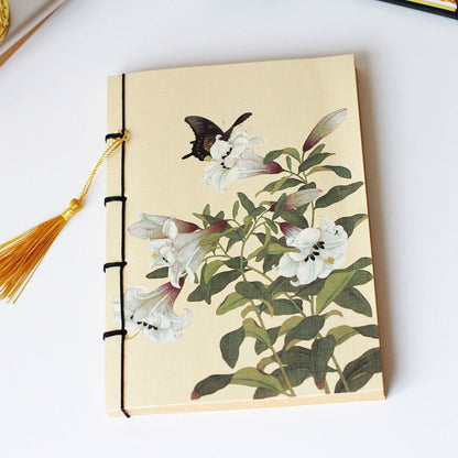 Chinese Style Retro Famous Painting Tassel Notebooks-6