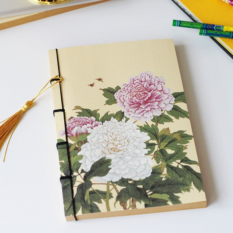 Chinese Style Retro Famous Painting Tassel Notebooks-8