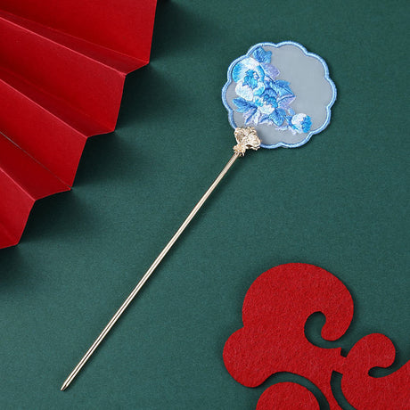 Chinese Su Embroidery Ribbon Handmade Embroidery Hairpin Material Pack-7