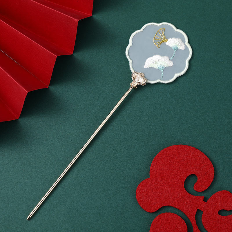 Chinese Su Embroidery Ribbon Handmade Embroidery Hairpin Material Pack-8