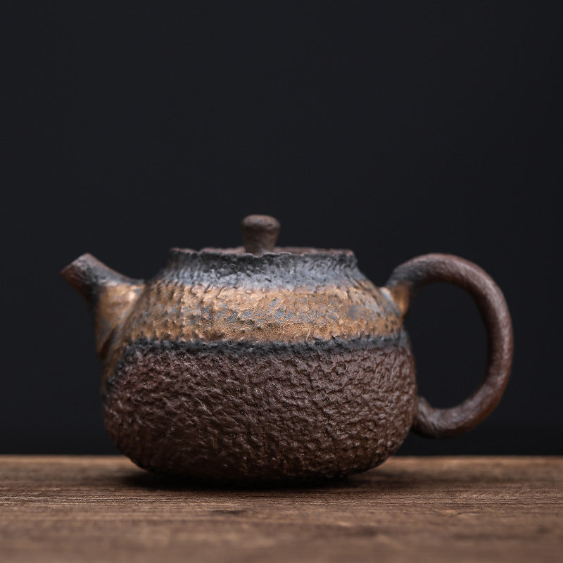 Chinese Tea Ceremony Kung Fu Tea Teapot Imitation Stone Ceramic Tea Set-1