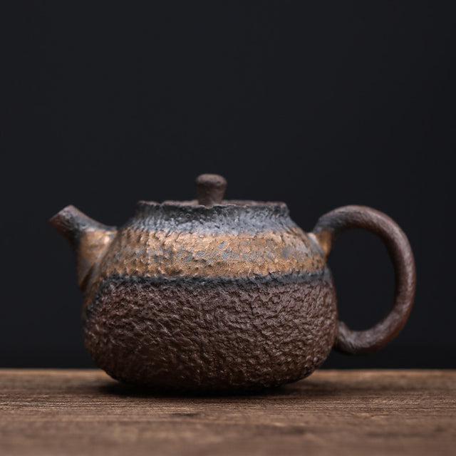 Chinese Tea Ceremony Kung Fu Tea Teapot Imitation Stone Ceramic Tea Set-1
