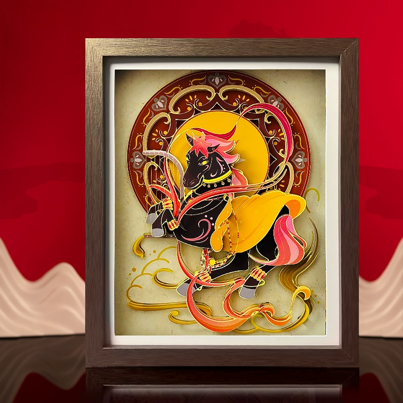 Chinese Zodiac Dunhuang Paper-Cut Ornament Personalized Art Gift-11
