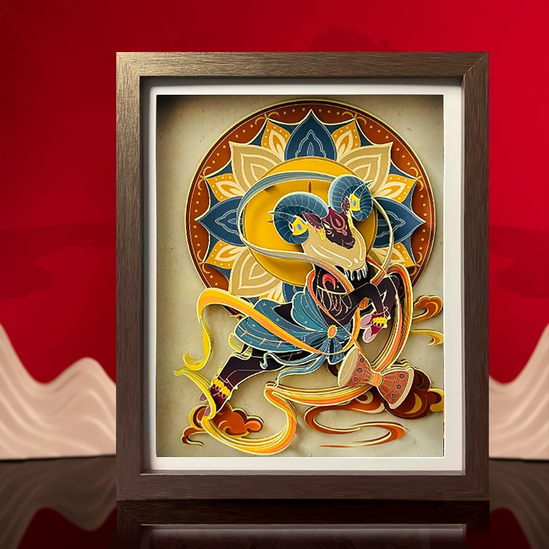 Chinese Zodiac Dunhuang Paper-Cut Ornament Personalized Art Gift-12