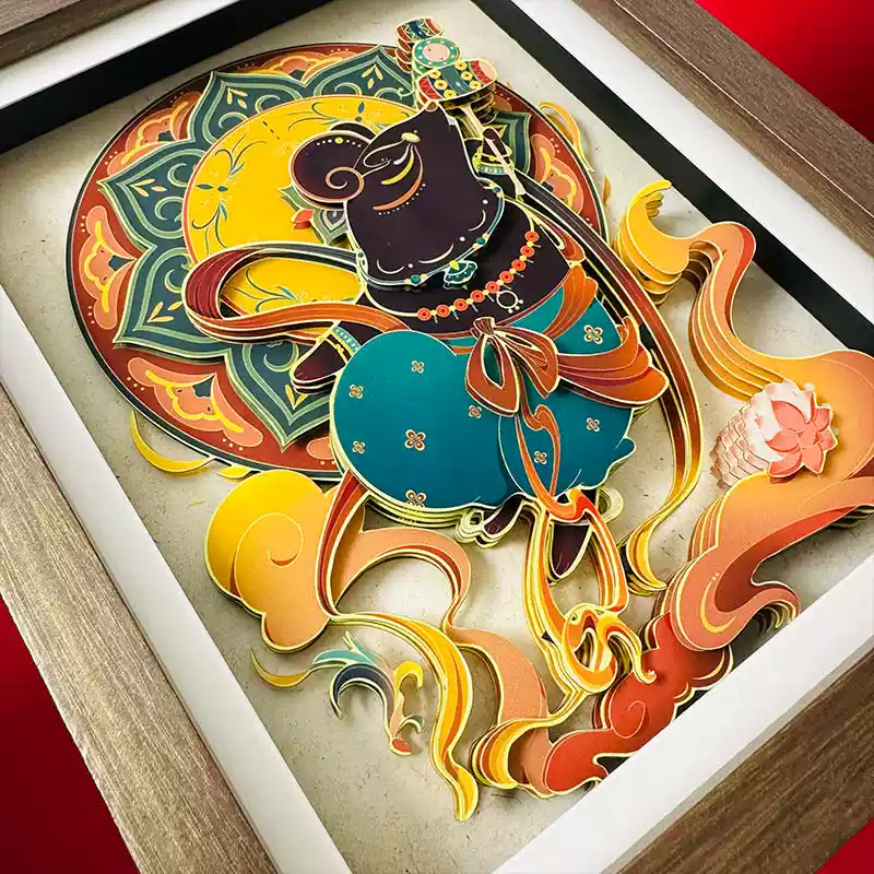 Chinese Zodiac Dunhuang Paper-Cut Ornament Personalized Art Gift-2
