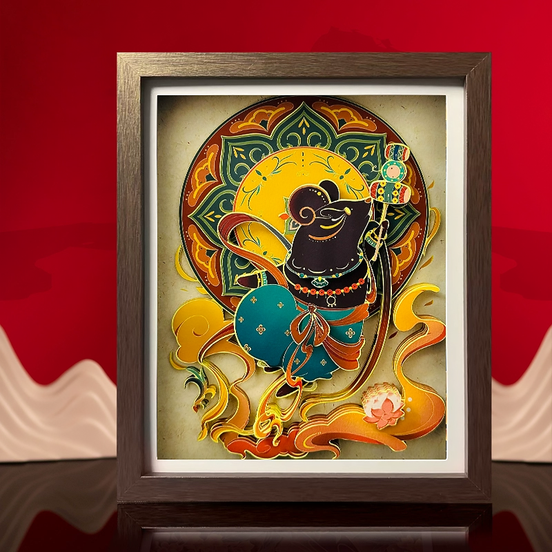 Chinese Zodiac Dunhuang Paper Cut Personalized Ornaments Creative Birthday Gifts-5