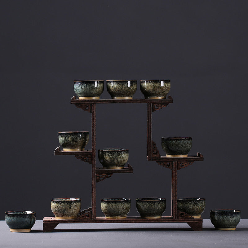 Chinese Zodiac Kung Fu Tea Set Kiln-Formed Hand-Painted Cup-1