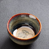 Chinese Zodiac Kung Fu Tea Set Kiln-Formed Hand-Painted Cup-2