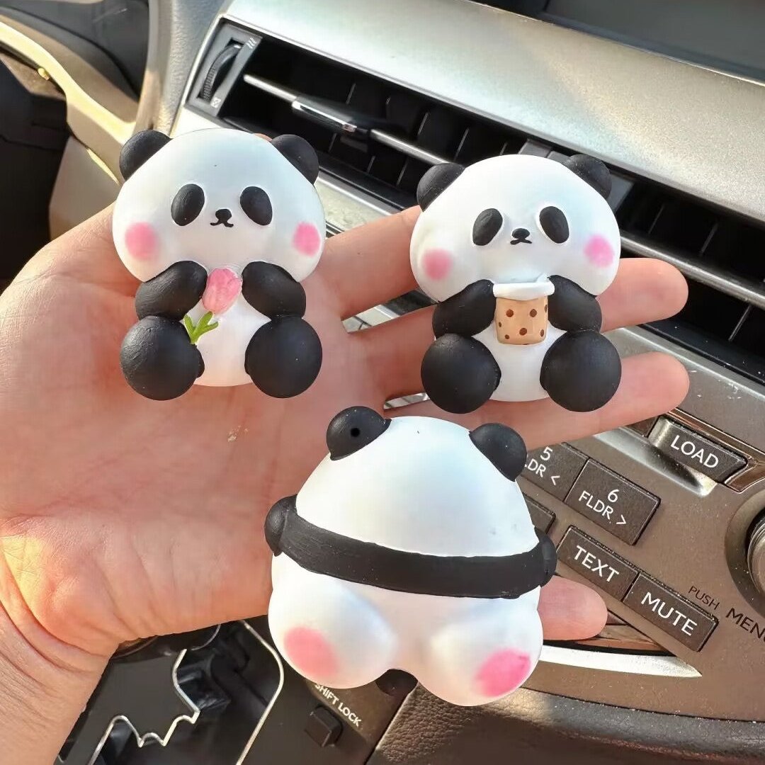 Chubby panda car aromatherapy for car fragrance use