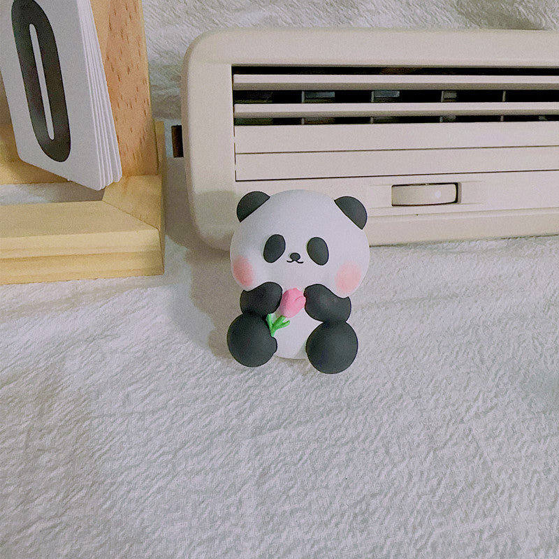Chubby panda car aromatherapy for car fragrance use