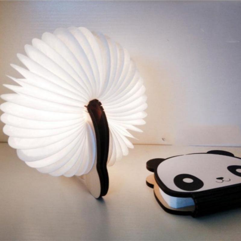 Colorful LED Folding Panda Book Light-3
