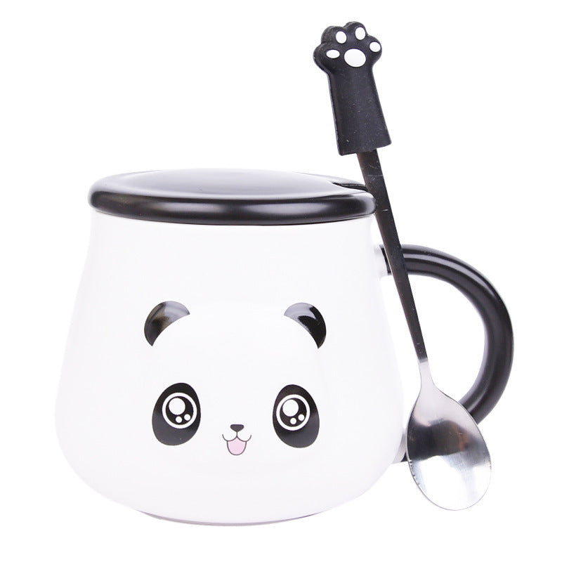 Creative Gift Large Capacity Cartoon Panda Ceramic Cup Mug-6