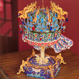 Crown Music Box Empress Xiaoduan Phoenix Crown Assembled Ornament-4