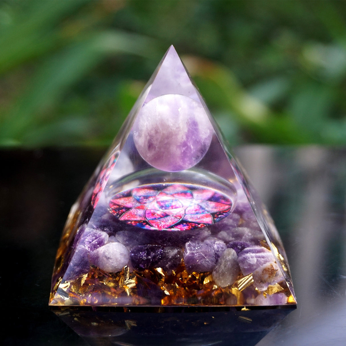 Crystal Gravel Energy Power Pyramid-4