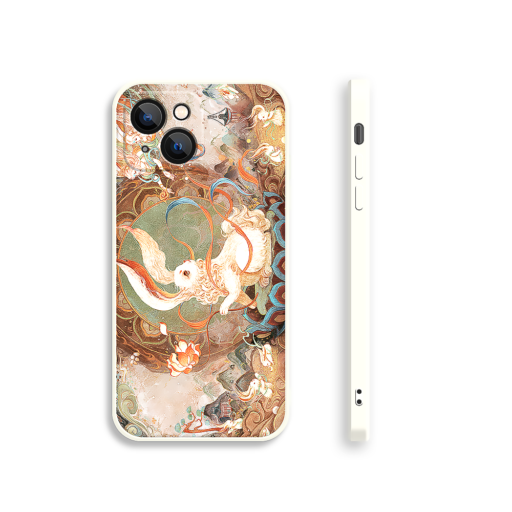 Dunhuang Rabbit Silicone Phone Case-1