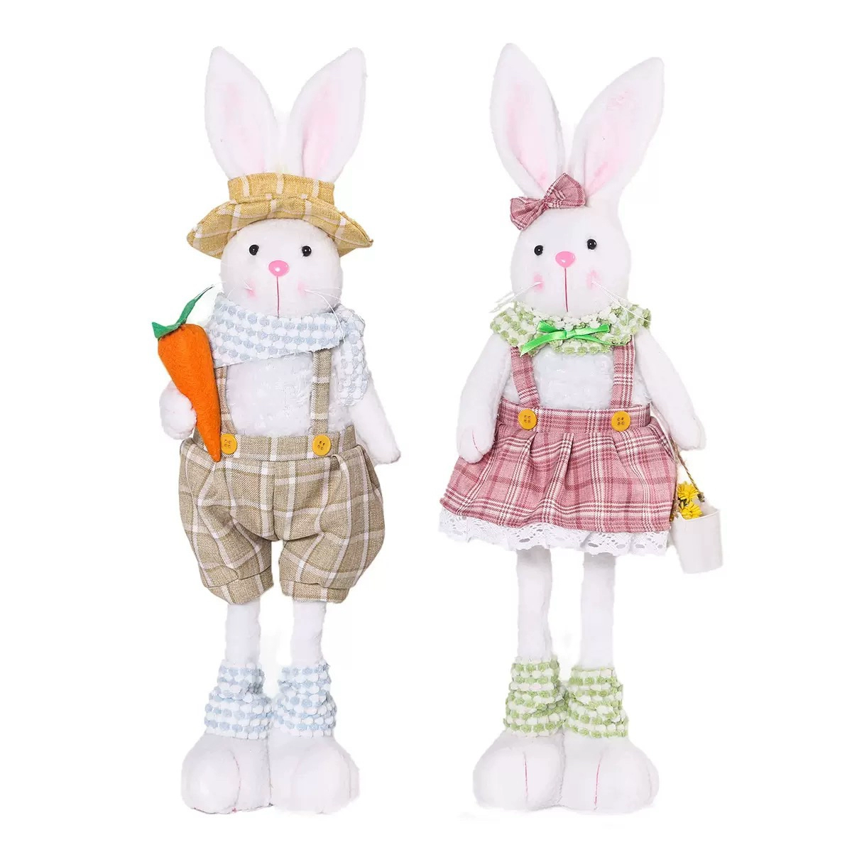 Easter Bunny Decoration Retractable Doll Gift | Home & Window Display-4