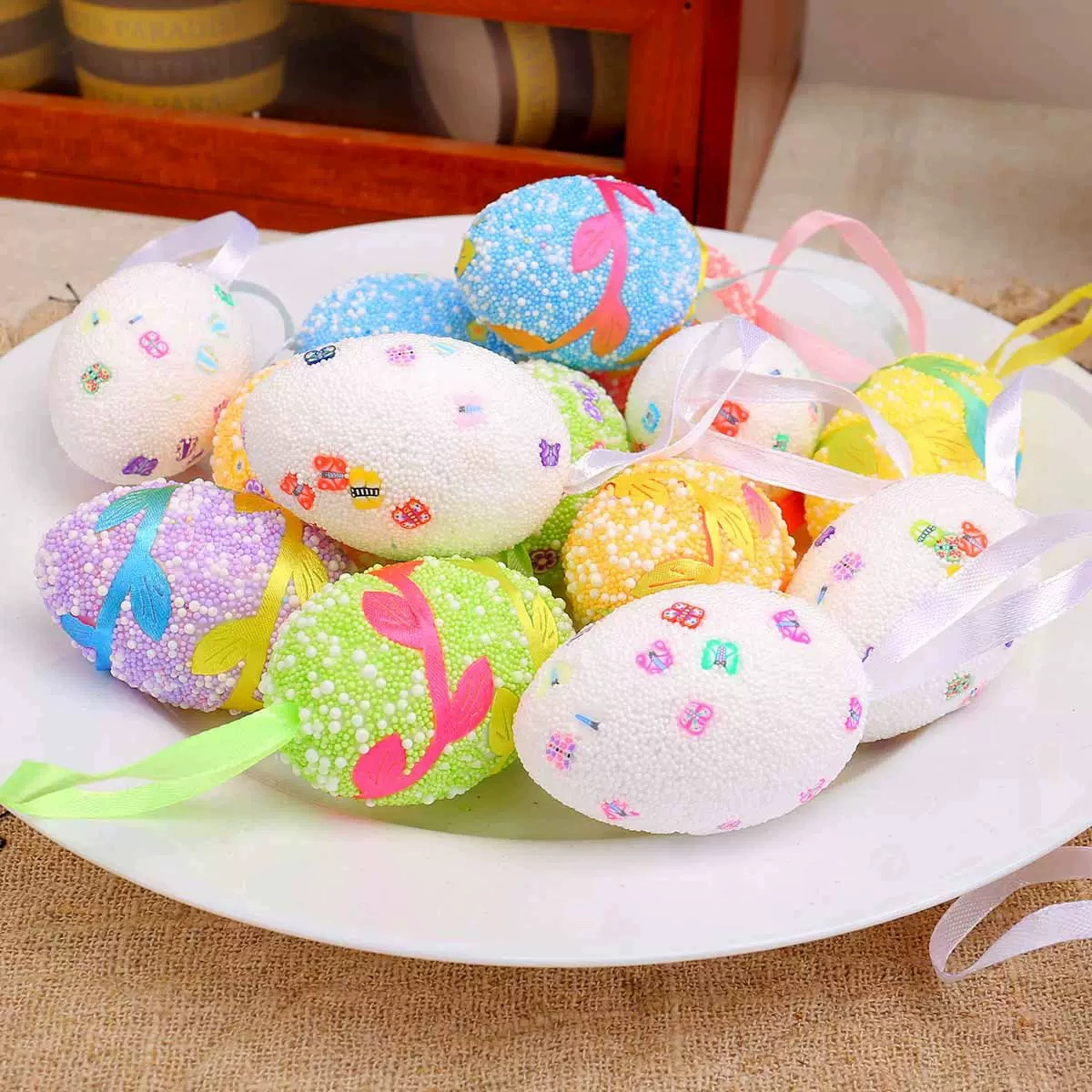 Easter Egg Hanging Decor Pendant Holiday Party Decorations-4