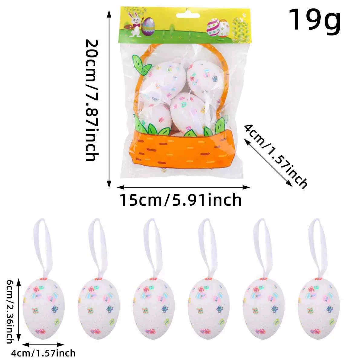 Easter Egg Hanging Decor Pendant Holiday Party Decorations-5