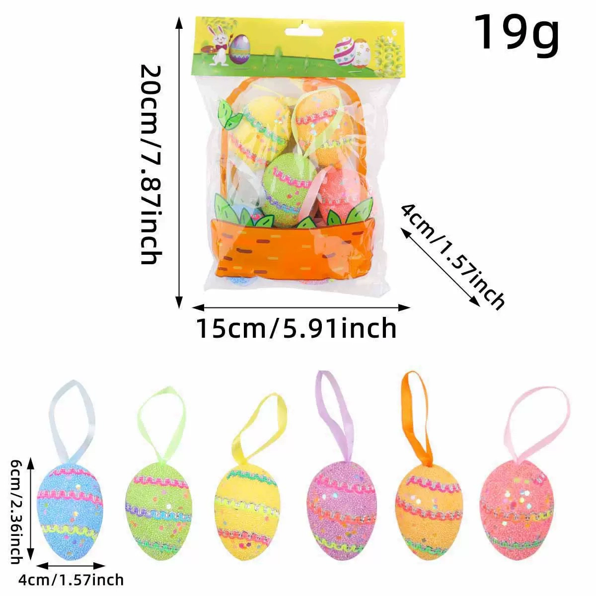 Easter Egg Hanging Decor Pendant Holiday Party Decorations-7