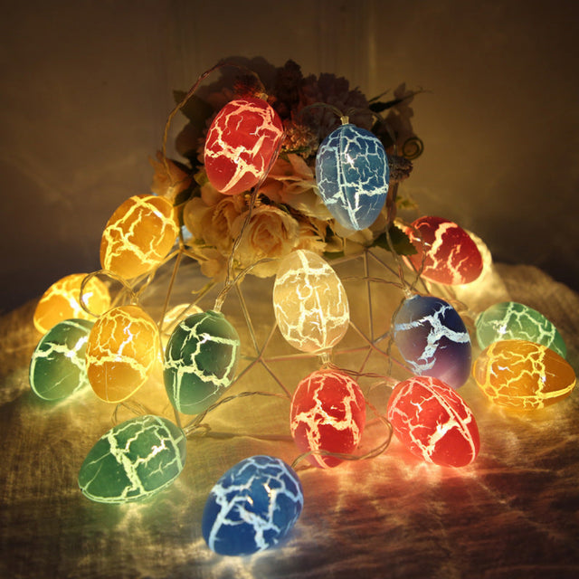 Easter Egg Lamp String Crack Egg LED Waterproof Light String-1