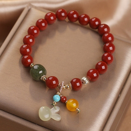 Ethnic Style Carnelian Jade Women Bracelet-1