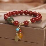 Ethnic Style Carnelian Jade Women Bracelet-4