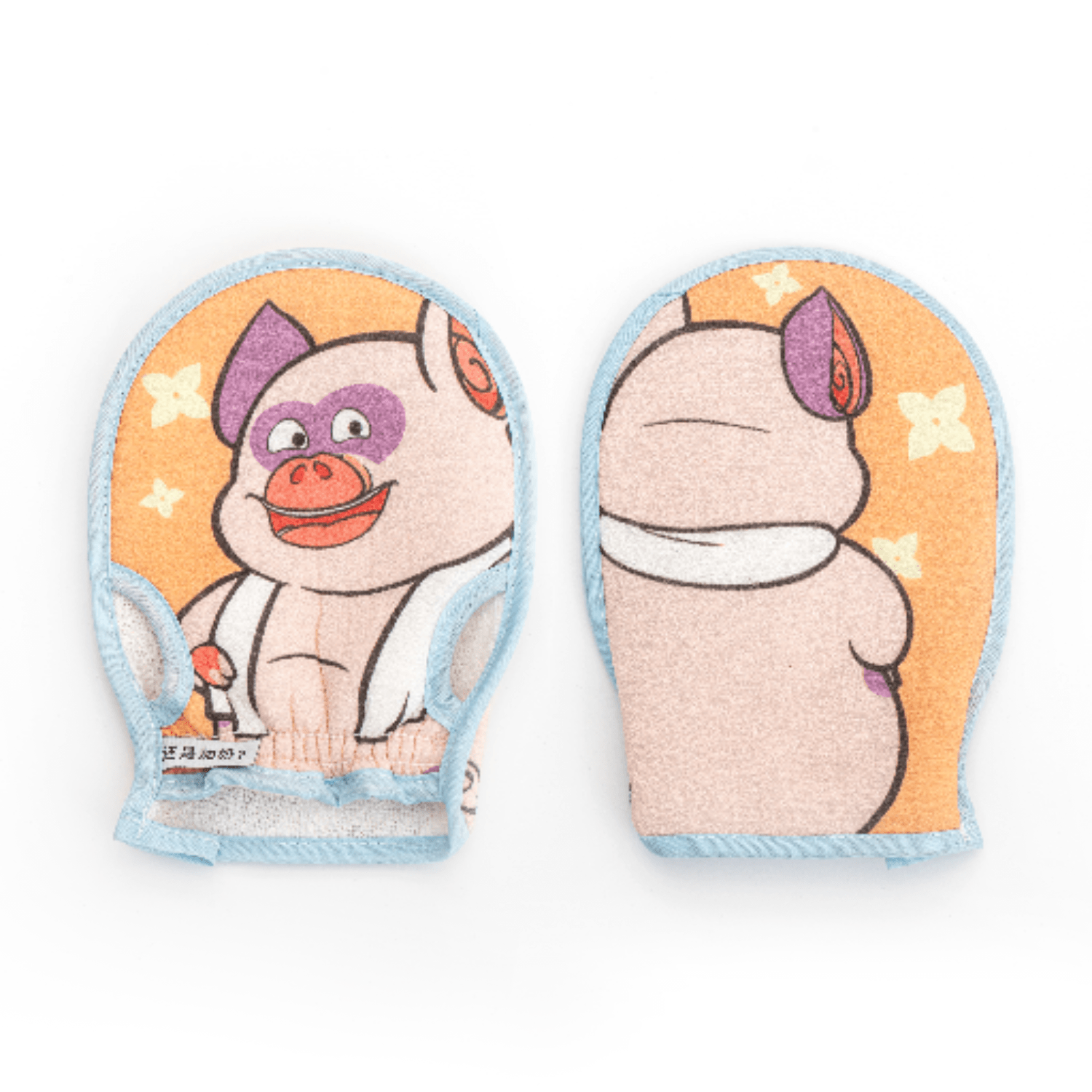 Exfoliating Gloves "Zhu Biao Biao Use Some Strength" Bath Scrubbing Towel-6