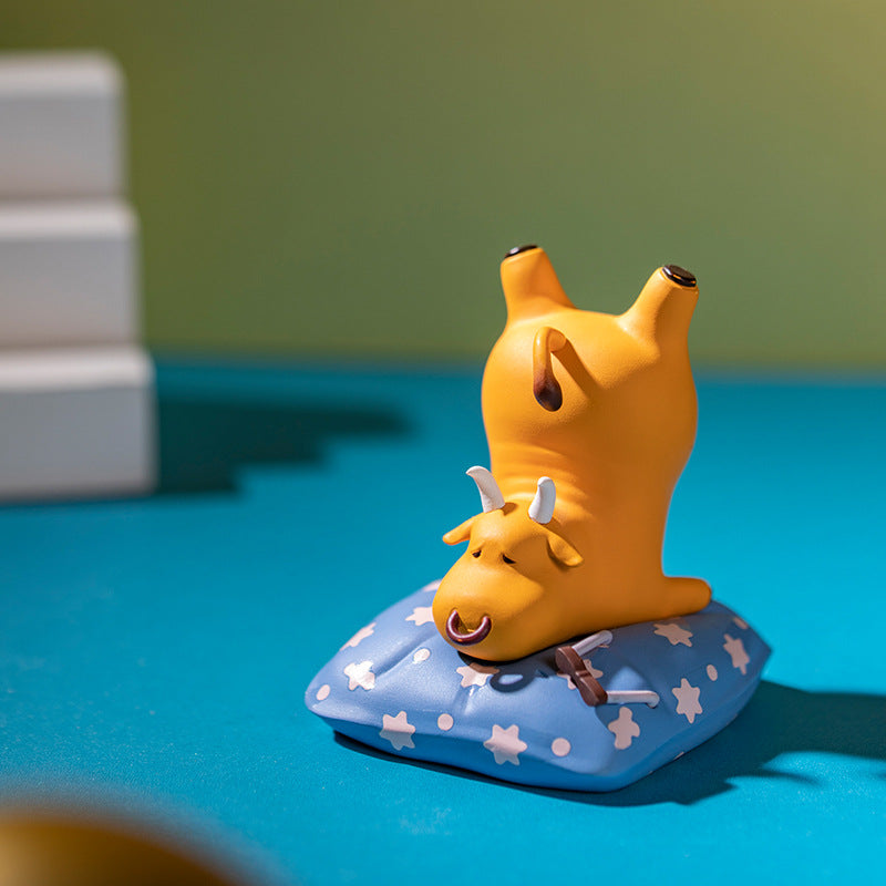 Five Bull Doll Figure Blind Box Desktop Ornaments-1