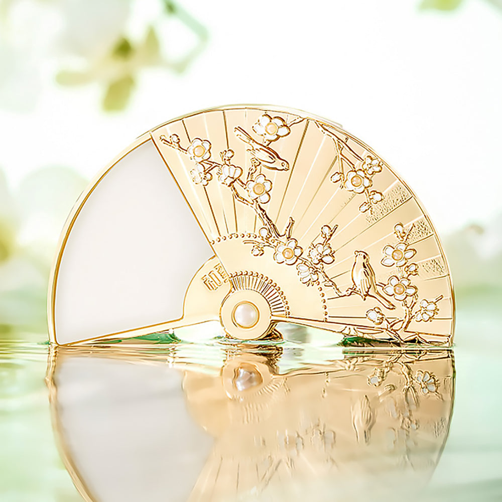 Folding Fan Solid Perfume Elegant Birthday Gift for Her-1